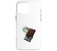 Chocolate Moon Cosmic Dessert Art Case for iPhone 16 Pro Max