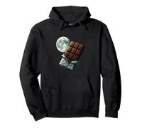 Chocolate Moon Cosmic Dessert Art Pullover Hoodie