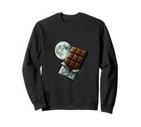 Chocolate Moon Cosmic Dessert Art Sweatshirt