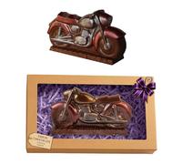 Chocolate Motorbike Gift Box | Handmade Belgian Milk Chocolate Motorcycle Present for Men, Bikers, Birthdays & Father’s Day