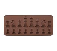 Chocolate Mould Chess Cake Decorations, Silicone Baking Moulds Non-Stick Cake Jelly Ice Fondant Mold Candy Jello Pastry Muffin Pudding Dessert Baking Moulds Chess Piece Cake Topper Moulding