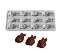 Chocolate Mould - Easter Silicone Bunny Tray Design, Three Patterns, Flexible Non-Stick, Candy Mould | Party Baking Tables, Cake Decorating Stations,