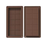 Chocolate Moulds,2 PCS Silicone Chocolate Mould Deep Chocolatemoulds Big Chocolate Bar Moulds Candymould Reusable Silicone Chocolates Bar Stuffed Mould for Chocolates Pralines Sweets