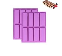 Chocolate Moulds,2 PCS Silicone Moulds Silicone Bar Mould Chocolate Bar Sweet Moulds for Baking Bread Cheesecake Butter Soap Molds