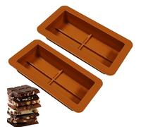 Chocolate Moulds - 2 Pieces Silicone Candy Molds, Big and Thick Deep Chocolates Bar Mold, 11.3x6.2x2cm Silicone Ice-Cubes Maker | Candy Mold for Halloween Christmas Holiday Treat Home Kitchen