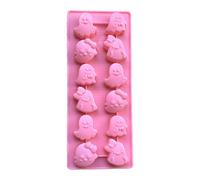 Chocolate Moulds - Halloween Silicone Moulds | Funny Skull Moulds in Ghost Shape Silicone | Halloween Chocolate Moulds | Small Ghost Fruit Chocolate Bar Mould | Ghost Baking Mould with 2 Cavities