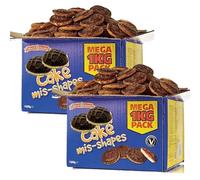 Chocolate Orange Cake Biscuit Mis-Shapes Broken Biscuits 1kg -2 x Boxes - Soft Sponge Cake Pieces, Sweet Snack, Bulk Pack, Ideal for Sharing & Snacking - jfa