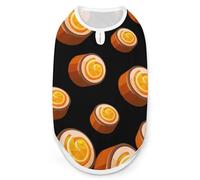 Chocolate Orange Cake Print Pet Clothes T Shirt Pets Clothing Vests Tee Tops Dogs Costume Coat For Dog Cat 2XL