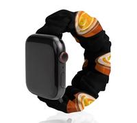 Chocolate Orange Cake Scrunchies Watch Band Compatible with IWacth Series Replacement Strap 42mm/44mm