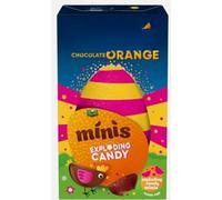 Chocolate Orange Exploding Candy Minis Easter Egg 91g (Pack of 2) Tasty And Twisty Delicious Treat Gift Hamper For Birthday,Christmas,Easter,New Year