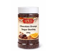 Chocolate Orange Flavour Hot Drinks Sugar Dusting 200g - Topper Sprinkles Flavouring - Also for popcorn, cupcake duster, icing, baking