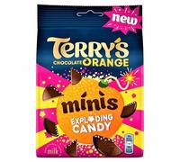 Chocolate Orange Minis Exploding Candy 105g Delicious Tasty And Twisty Treat Gift Hamper For Birthday,Christmas,Easter,New Year (Pack Of 4)