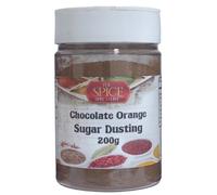 Chocolate Orange Sugar Dusting 200g Hot Drinks Topper Popcorn Seasoning Cupcake Sprinkles Icing Flavouring Baking by The Spice Specialist