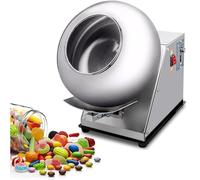 Chocolate Panning Machine, Automatic Sugar Coating Machine for Nuts and Tablets, Small Commercial Mini 220V Machine for Candy and Confectionery Production