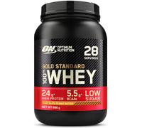 (Chocolate Peanut Butter) Optimum Nutrition Gold Standard 100% Whey Muscle Building and Recovery Protein Powder With Naturally Occurring Glutamine and BCAA Amino Acids