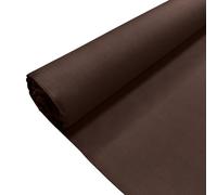 Chocolate Plain Polycotton Fabric Dress Craft Poly Cotton Material | 5 Metre (500cm x 112cm) | Soft Poly Cotton for Sewing, Dressmaking, Crafts, Bunting & Lining