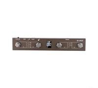 Chocolate Plus M-VAVE MIDI Footswitch Controller - 4 Buttons Rechargeable Wireless Performance Pedal, USB Compatible with CubeSuite App, Portable Metal Design (Brown)