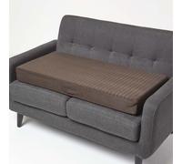 (Chocolate) Quilted Polyester 2 Seater Orthopaedic Booster Cushion Cover