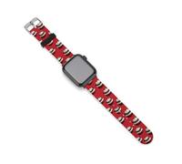 Chocolate Raspberry Cake Printed Silicone Watch Band Compatible with IWatch Waterproof Soft Replacement Strap 38mm/40mm