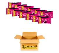 Chocolate Ruffle Bundle | Raspberry & Coconut Ruffles Bars 5x130g Packs | Dark Chocolate Coated Coconut & Raspberry Bars | Available in Multipacks | Indulgent Chocolate Treat Gift (12x)