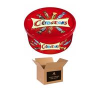 Chocolate Selection Tub - Assorted Mini Milk Chocolates with Snickers, Galaxy, Bounty & Milky Way - Festive Sharing Tub for Christmas, New Year, Birthdays & Parties (Celebrations - 500g x 1Pack)