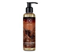 Chocolate Sensual Body Massage Oil - 200ml Blend of Almond and Grapeseed for Couples - Edible & Kissable Aromatherapy