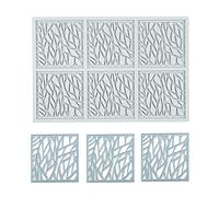 Chocolate Silicone Molds 3D Hollow Feather Leaf Fondant Mold Geometric Shaped Candy Mold Cupcake Cake Topper Sugar Craft Cake Decoration (H_7.88 * 5.32 * 0.08inch)