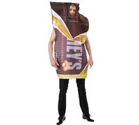 Chocolate Skirt Vernasch Me Chocolate Purple Fancy Dress Carnival JGA Sweets Skirt Chocolate Bar Halloween Party Costume Earth Mother Butter Chocolate Bar Dome Skirt Carnival, coffee, One Size