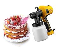 Chocolate Spray Gun 500W Electric Dessert - Cake Decorating Kit with 3 Patterns for Chocolate Decoration, Multifunction Baking Sandblasting Machine