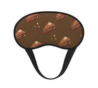 Chocolate Squares Cake Blackout Sleep Mask,Soft Polyester, Anti-Light, Stylish,Suitable for Men and Women,for Daily Work and Outdoor Travel.