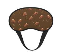 Chocolate Squares Cake Printed Eye mask, for Sleeping, Light-Blocking, Soft and Comfortable, Elastic Band