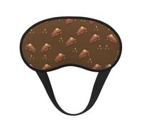 Chocolate Squares Cake Sleep Mask Soft Eye MaskBlindfold Eyeshade Smooth Comfortable Eye Cover with