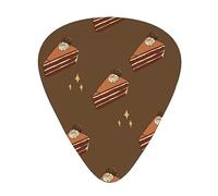 Chocolate squares cake the 12-piece guitar picks include three picks: thin, medium and heavy. suitable for electric, acoustic and bass guitars of all strengths