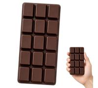 Chocolate Squishy, 1 pcs Sensory Stress Reliever for Office and Study Environments, Butter Squishy Design with Pickle Texture, Versatile Desk Accessory Measuring