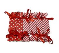 Chocolate Sweet Cracker Gift Set Celebration Treats Present Adults Kids Birthday Wedding Graduation Anniversary Mothers Fathers Baby Shower Thank You- Party Favour (6 Pcs Mixed Heart/Stripes)