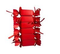 Chocolate Sweet Cracker Gift Set Celebration Treats Present Adults Kids Birthday Wedding Graduation Anniversary Mothers Fathers Baby Shower Thank You- Party Favour (Red (6 Piece))