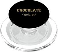 chocolate teacher english fancy funny urban humor PopSockets PopGrip for MagSafe