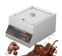 Chocolate Tempering Machine 10L, Professional Electric Chocolate Melter 0-85°C Digital Control, Stainless Steel Commercial Melting Pot for Chocolate Shop, Home, Hotel - 500W, UK Plug