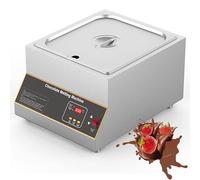 Chocolate Tempering Machine, 12L Pots, Auto Temperature Control, Water Heating Melter, 500W, Ideal for Melting Chocolate