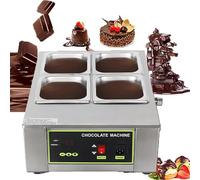 Chocolate Tempering Machine, Electric Melting Machine with Adjustable Temperature Control 0-194℉, 1000W for Commercial Use, 8/12kg Capacity