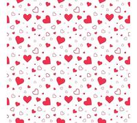 Chocolate Transfer Sheet, Hearts Pattern, A4 Size for Chocolate Red & White Different Heart (4 Sheets)