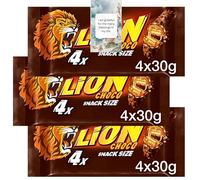 Chocolate Treat Bar Bundle From Lion Snack Bar Original 4x30g (3 Pack) - By Oerich Gift