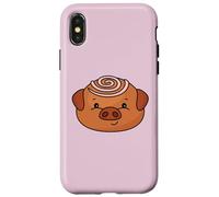 Chocolate Truffle Pig Cute Dessert Animal Pun Art | Sweet Case for iPhone X/XS
