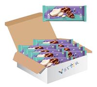 Chocolate Varieties Collection Bubbly Coconut Chocolate Bar 97g - Delicious Chocolate Snack Pack - Perfect for Sharing or On-the-Go - Full Box (12 x Bars)