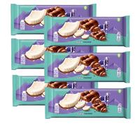 Chocolate Varieties Collection- Delicious Chocolate Snack Pack - Perfect for Sharing or On-the-Go -Mk (Half Box (6 x Bars), Bubbly Coconut Chocolate Bar 97g)