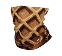 Chocolate Waffles Men Women Neck Warmer Breathable Neck Gaiter Stretchy Snood Scarf For Summer Hiking Motorcycle Outdoor