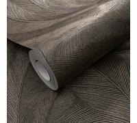 Chocolate Wallpaper Leaves Heavyweight Erismann 1047647 Bedroom Decor