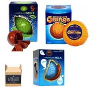 Chocolatee Treat Bundle Consisting Milk Chocolate Orange Ball 157g, & Chocolate Mint 145g, and Chocolate Creamy Milk Chocolate Box 157g