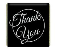 Chocolates Thank You, Black and Silver, Party Favours, Wedding, Birthday, 100 PCS