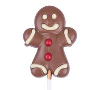 CHOCOLISSIMO - Christmas chocolate - chocolate lollipop, gingerbread man figure on a stick - gift Christmas, Santa Claus for children, girl, boy